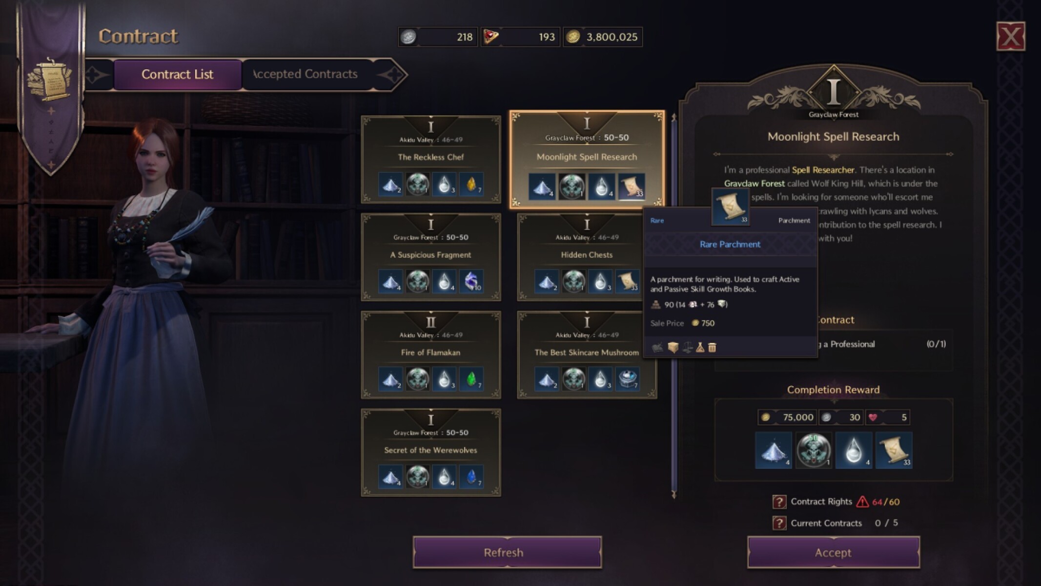 You can farm Rare Parchment by completing Contracts in Throne &amp; Liberty